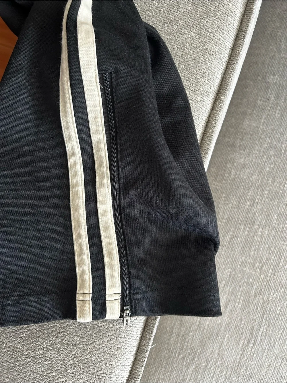 Polo Ralph Lauren Track Pants Men's XL Black White Side Stripe Ankle Zip